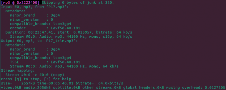 ffmpeg copy segment of mp3